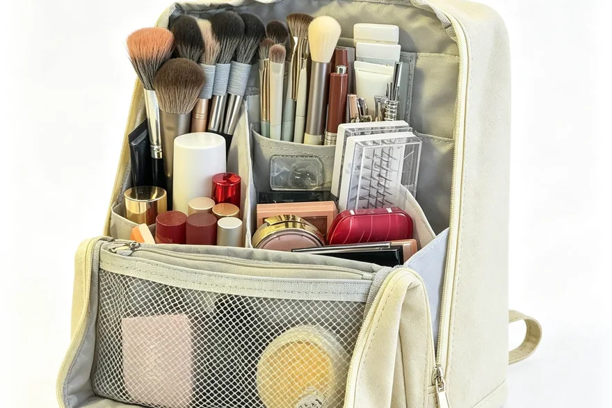 Cosmetic Bag Circular Design — Bulk cosmetic bag production detail