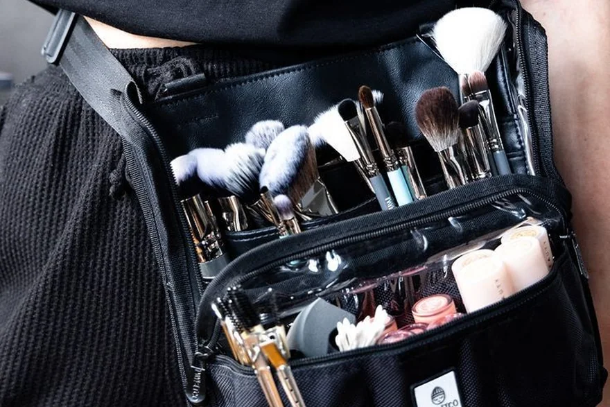 Cosmetic Bags for Luxury Travelers — Beauty bag material and construction detail
