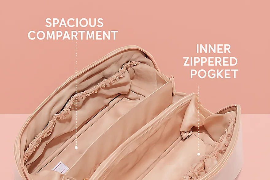 Future of Cosmetic Bags — Bulk cosmetic bag production detail