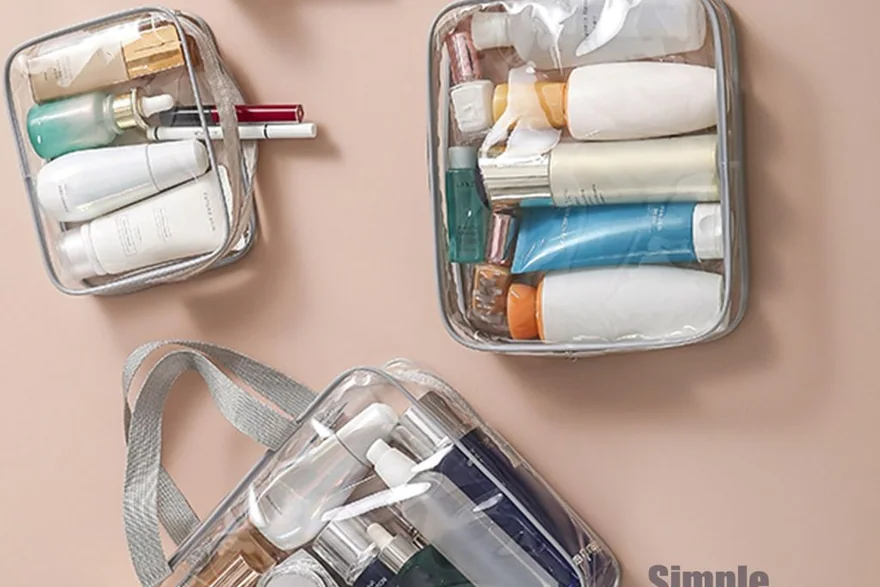 Makeup Bag with Pouch Accessories — Toiletry bag and cosmetic pouch specification