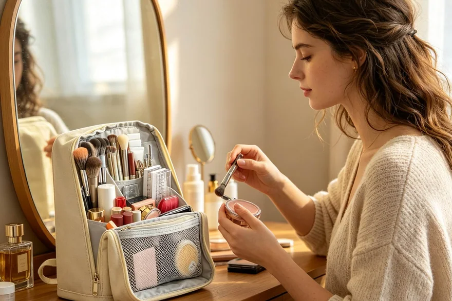 Scratch — Bulk cosmetic bag production detail