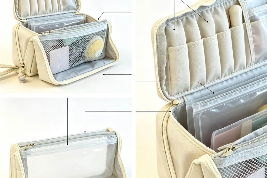 Shockproof Cosmetic Cases — Custom logo cosmetic bag sample
