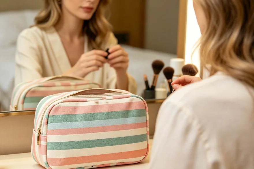 Study Abroad Cosmetic Bags — Toiletry bag and cosmetic pouch specification